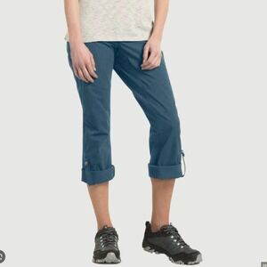 KUHL Womens Spire Roll-up Convertible Pants‎ Deep Harbor Size 12S Gorpcore Hike
